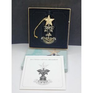 2012 Texas State Capitol Ornament IRON FENCE LONE STAR FINIAL With Box